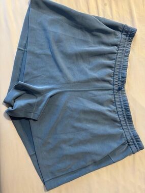 Lululemon Softstreme Women’s Light Blue Athletic Shorts with Elastic Waist